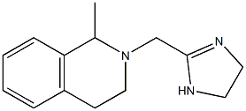 2-[[(1,2,3,4-Tetrahydro-1-methylisoquinolin)-2-yl]methyl]-4,5-dihydro-1H-imidazole Struktur