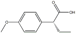 [R,(-)]-2-(p-Methoxyphenyl)butyric acid Struktur