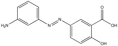 5-(m-Aminophenylazo)salicylic acid Struktur