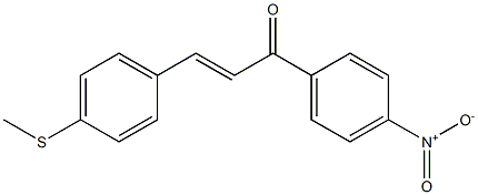 4-(Methylthio)-4'-nitrochalcone Struktur