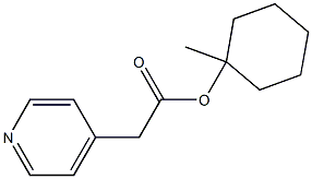 Pyridine-4-acetic acid 1-methylcyclohexyl ester 结构式