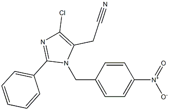 1-(4-Nitrobenzyl)-2-phenyl-4-chloro-1H-imidazole-5-acetonitrile 结构式