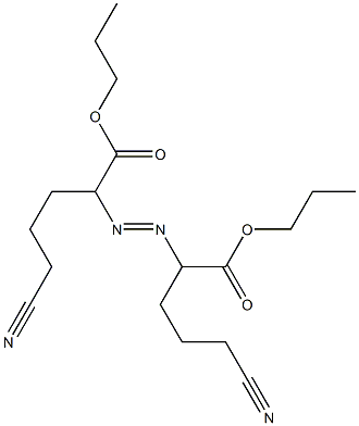 2,2'-Azobis(5-cyanovaleric acid)dipropyl ester Structure