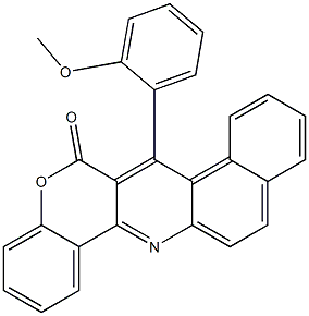 7-(2-Methoxyphenyl)-6H-benzo[f][1]benzopyrano[4,3-b]quinolin-6-one Structure