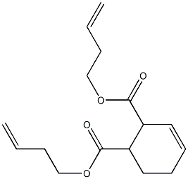 3-Cyclohexene-1,2-dicarboxylic acid bis(3-butenyl) ester,,结构式