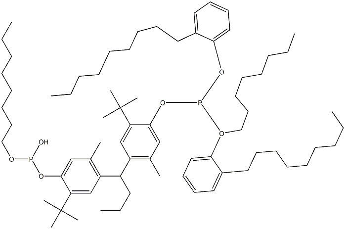  [Butylidenebis(2-tert-butyl-5-methyl-4,1-phenyleneoxy)]bis(phosphonous acid)O,O'-dioctyl O,O'-bis(2-nonylphenyl) ester