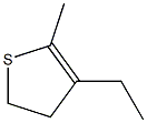 4,5-Dihydro-3-ethyl-2-methylthiophene Structure