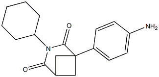 1-(4-Aminophenyl)-3-cyclohexyl-3-azabicyclo[3.1.1]heptane-2,4-dione 结构式