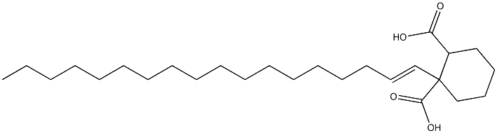 シクロヘキサン-1,2-ジカルボン酸水素1-(1-オクタデセニル) 化学構造式