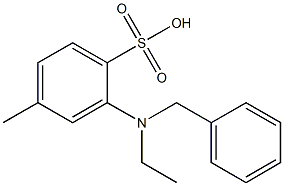 2-(N-Benzyl-N-ethylamino)-4-methylbenzenesulfonic acid Structure