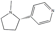 4-[(2S)-1-メチル-2-ピロリジニル]ピリジン 化学構造式