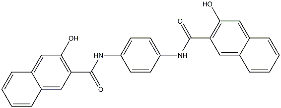 N,N'-(1,4-Phenylene)bis(3-hydroxy-2-naphthalenecarboxamide) Structure