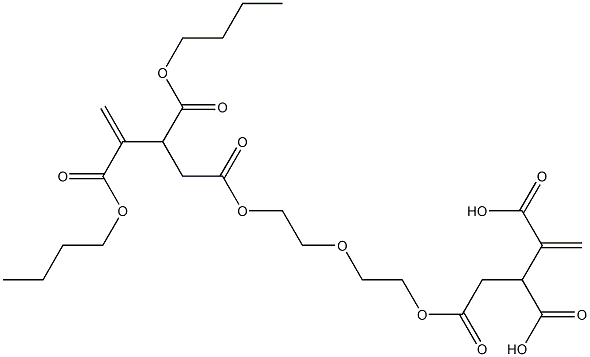 4,4'-[オキシビスエチレンビス(オキシカルボニル)]ビス(1-ブテン-2,3-ジカルボン酸ジブチル) 化学構造式