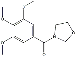 3-(3,4,5-Trimethoxybenzoyl)oxazolidine Structure