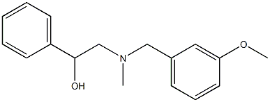 2-[N-(3-Methoxybenzyl)methylamino]-1-phenylethanol Structure