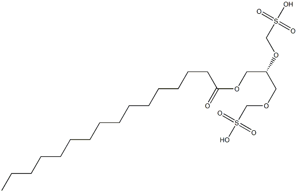 [S,(-)]-1-O-Palmitoyl-D-glycerol 2,3-di(methanesulfonate),,结构式