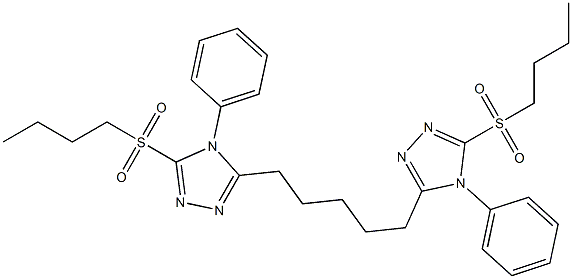  5,5'-(1,5-Pentanediyl)bis[4-(phenyl)-3-butylsulfonyl-4H-1,2,4-triazole]