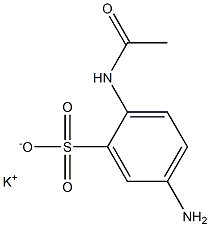 2-Acetylamino-5-aminobenzenesulfonic acid potassium salt Structure