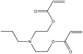 Diacrylic acid [(propylimino)bis(2,1-ethanediyl)] ester Struktur