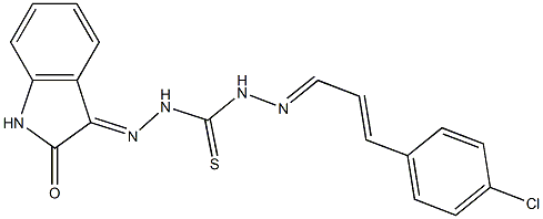 3-[[[2-[3-(4-Chlorophenyl)-2-propenylidene]hydrazino]thiocarbonyl]aminoimino]-1H-indol-2(3H)-one