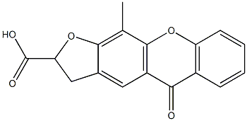 2,3-Dihydro-11-methyl-5-oxo-5H-furo[3,2-b]xanthene-2-carboxylic acid