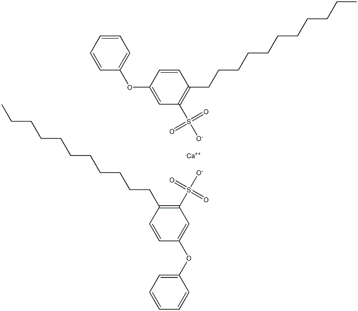 ビス(3-フェノキシ-6-ウンデシルベンゼンスルホン酸)カルシウム 化学構造式