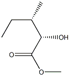 (2S,3S)-2-Hydroxy-3-methylpentanoic acid methyl ester 结构式