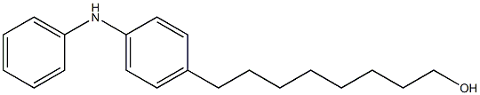 4-(8-Hydroxyoctyl)phenylphenylamine Structure