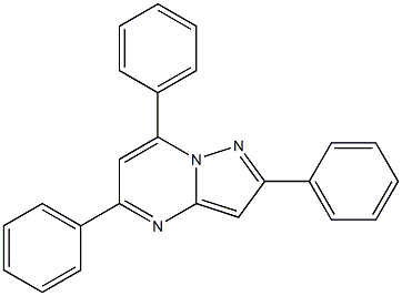 2-Phenyl-5,7-diphenylpyrazolo[1,5-a]pyrimidine Structure