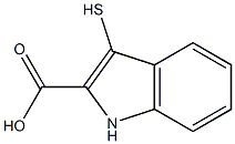 3-Mercapto-1H-indole-2-carboxylic acid,,结构式