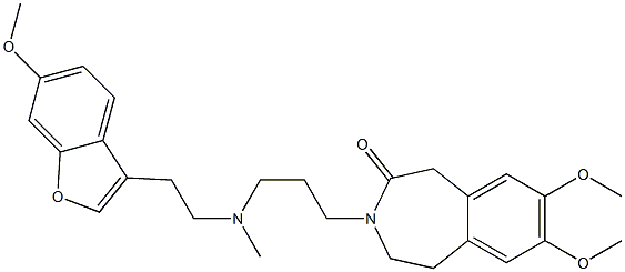 2,3-Dihydro-7,8-dimethoxy-3-[3-[N-[2-(6-methoxybenzofuran-3-yl)ethyl]-N-methylamino]propyl]-1H-3-benzazepin-4(5H)-one