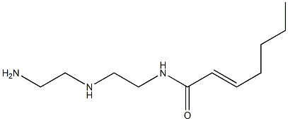 N-[2-[(2-Aminoethyl)amino]ethyl]-2-heptenamide Struktur