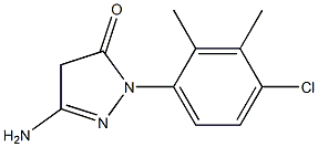 3-Amino-1-(4-chloro-2,3-dimethylphenyl)-5(4H)-pyrazolone,,结构式