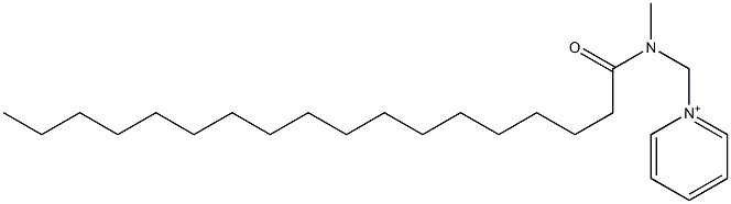 1-[Methyl(1-oxooctadecyl)aminomethyl]pyridinium Structure