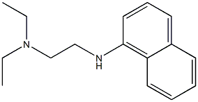 N-(2-Diethylaminoethyl)-1-naphthalenamine 结构式