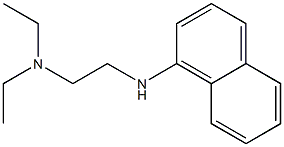 N-(2-Diethylaminoethyl)-1-naphthalenamine,,结构式