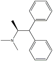 [S,(-)]-N,N,1-Trimethyl-2,2-diphenylethanamine Struktur