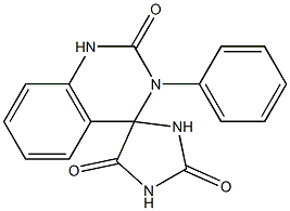 3-Phenyl-1,2-dihydrospiro[quinazoline-4(3H),4'-imidazolidine]-2,2',5'-trione Structure