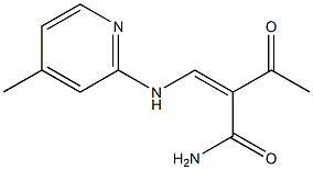 3-Oxo-2-[(Z)-(4-methyl-2-pyridinyl)aminomethylene]butanamide