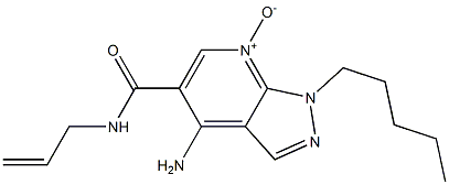 4-Amino-1-pentyl-5-[(2-propenylamino)carbonyl]-1H-pyrazolo[3,4-b]pyridine 7-oxide|