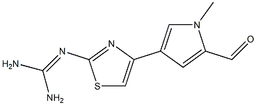 2-[[Amino(amino)methylene]amino]-4-(1-methyl-2-formyl-1H-pyrrol-4-yl)thiazole,,结构式