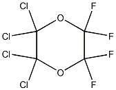 2,2,3,3-Tetrafluoro-5,5,6,6-tetrachloro-1,4-dioxane Struktur