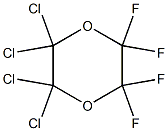 2,2,3,3-Tetrafluoro-5,5,6,6-tetrachloro-1,4-dioxane Structure