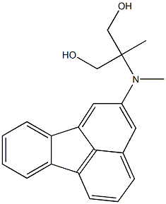 2-[(Fluoranthen-2-yl)methylamino]-2-methyl-1,3-propanediol Structure