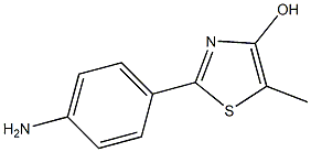 2-(4-Aminophenyl)-5-methylthiazol-4-ol,,结构式