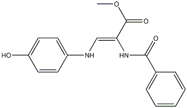 (Z)-3-[(4-Hydroxyphenyl)amino]-2-(benzoylamino)acrylic acid methyl ester