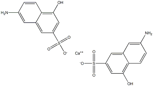Bis(7-amino-4-hydroxy-2-naphthalenesulfonic acid)calcium salt Structure