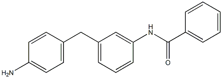 4-[3-(ベンゾイルアミノ)ベンジル]アニリン 化学構造式