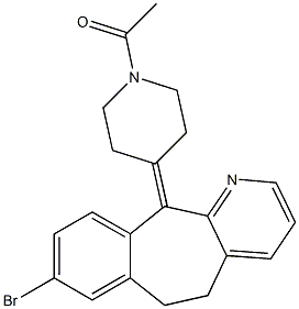 5,6-Dihydro-11-(1-acetyl-4-piperidinylidene)-8-bromo-11H-benzo[5,6]cyclohepta[1,2-b]pyridine