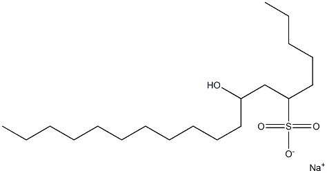 8-ヒドロキシノナデカン-6-スルホン酸ナトリウム 化学構造式